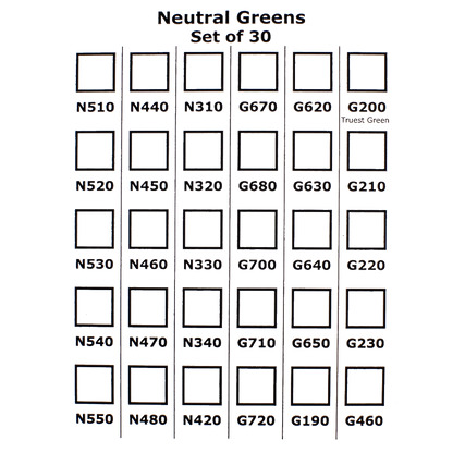 30 Neutral Greens